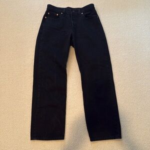 Levi’s 501 Jeans Black with Button Fly Size 27x30